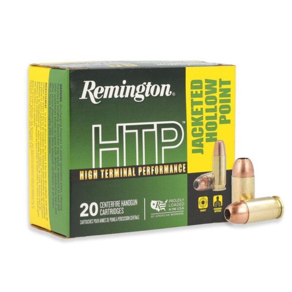 Remington HTP Handgun Ammunition .380 ACP 88 gr JHP 990 fps 20/ct - Precision Shot Firearms