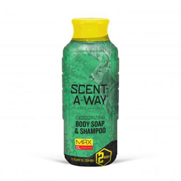 Scent-A-Way MAX Liquid Body Soap & Shampoo 12 oz Bottle - Precision Shot Firearms