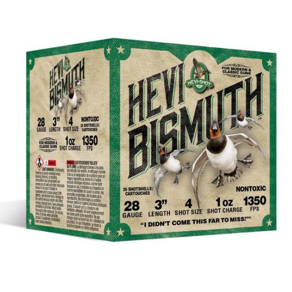 HEVI-Shot HEVI-Bismuth Shotshells 28ga 3" 1oz 1325 fps #3 1350 fps 25/ct - Precision Shot Firearms