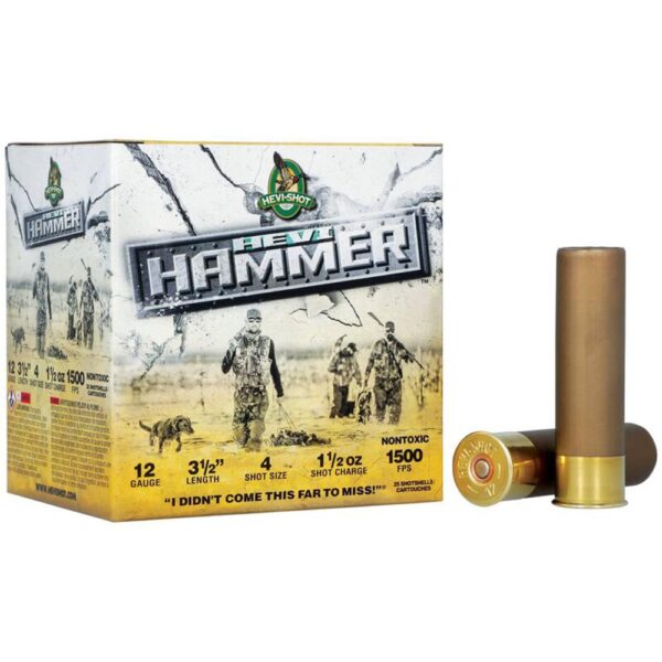 HEVI-Shot Hevi-Hammer Shotshell 12ga 3.5" 1.5oz 1500 fps 4 25/ct - Precision Shot Firearms
