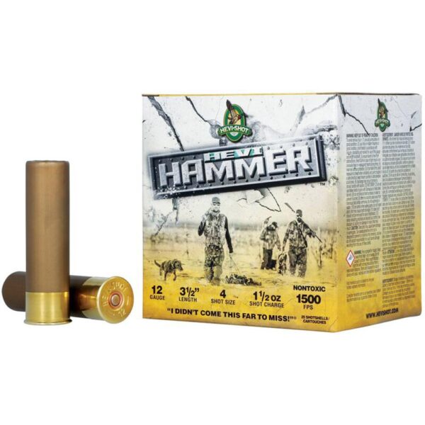 HEVI-Shot Hevi-Hammer Shotshell 12ga 3.5" 1.5oz 1500 fps 4 25/ct - Precision Shot Firearms