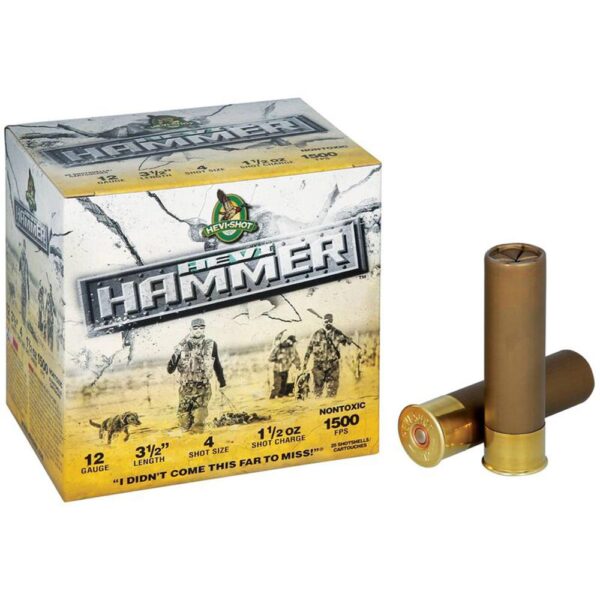 HEVI-Shot Hevi-Hammer Shotshell 12ga 3.5" 1.5oz 1500 fps 4 25/ct - Precision Shot Firearms