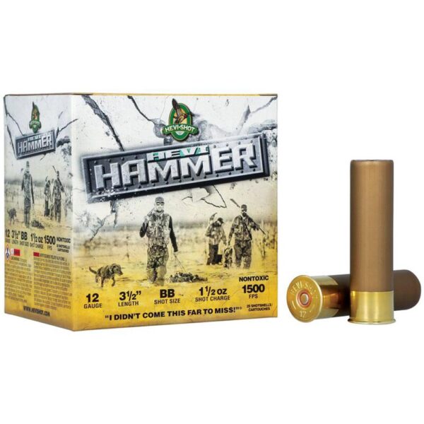 HEVI-Shot Hevi-Hammer Shotshell 12ga 3.5" 1.5oz 1500 fps #BB 25/ct - Precision Shot Firearms