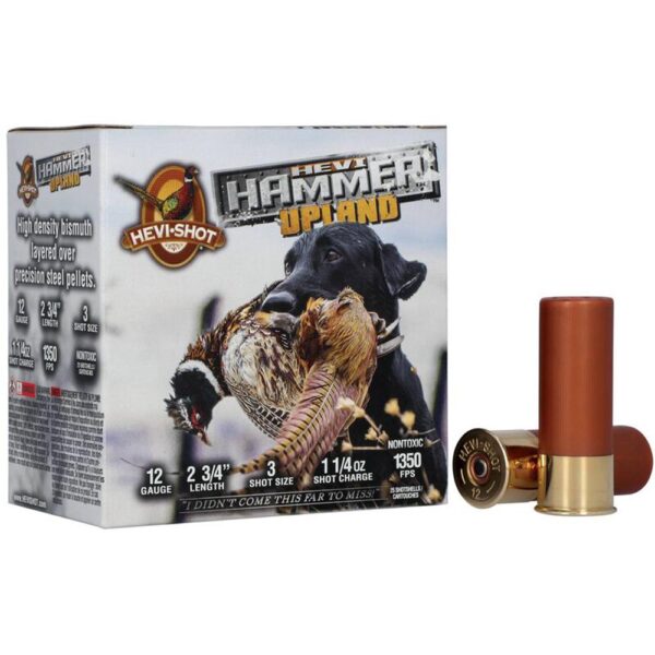 HEVI-Shot Hevi-Hammer Shotshell 12ga 2-3/4" 1-1/4oz 1350 fps #3 25/ct - Precision Shot Firearms
