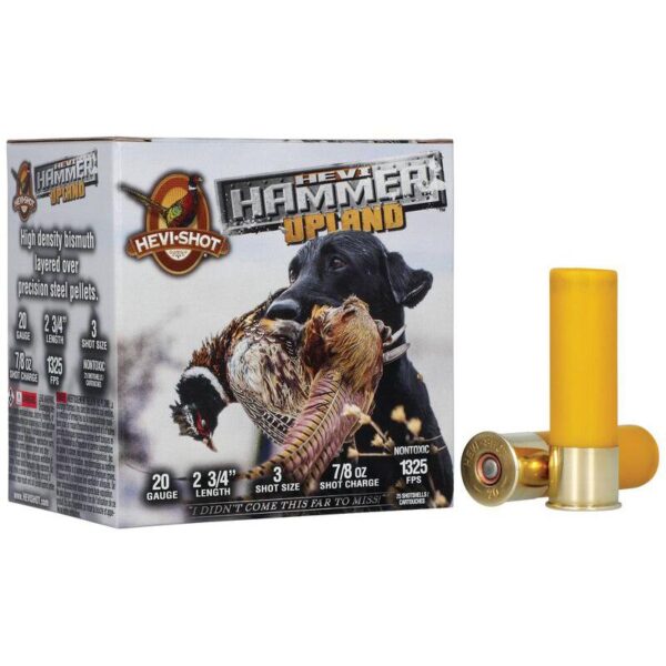HEVI-SHOT HEVI Hammer Upland Shotshells 20ga 2-3/4" 1oz 1325 fps #3 25/ct - Precision Shot Firearms