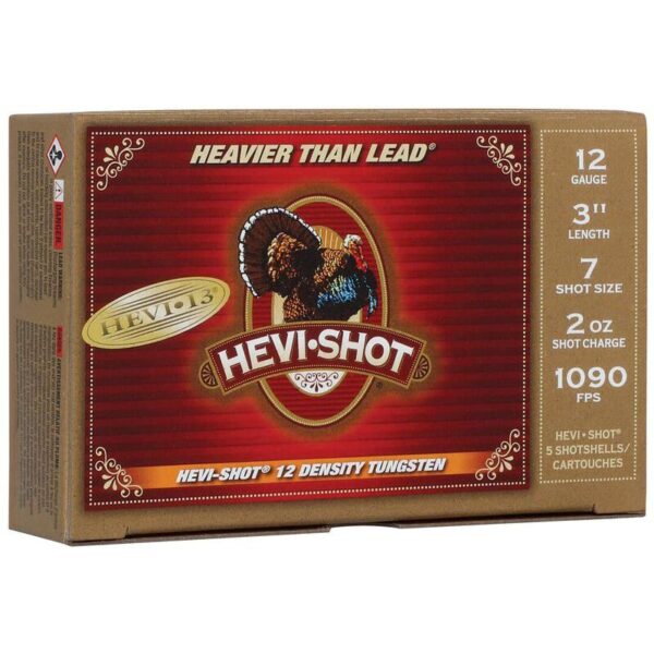 HEVI-Shot HEVI-13 Turkey Shotshells 12ga 3" 2oz 1090 fps #7 5/ct - Precision Shot Firearms