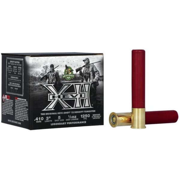HEVI-Shot HEVI-XII Shotshells 410ga 3" 1/2oz 1250 fps #5 25/ct - Precision Shot Firearms