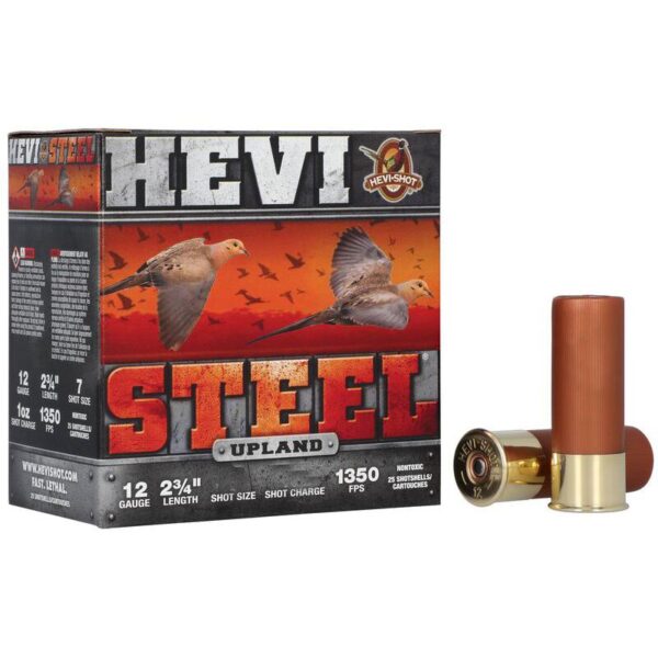 HEVI-Shot HEVI-Steel Upland Shotshells 12ga 2-3/4" 1-1/8oz 1350 fps #3 25/ct - Precision Shot Firearms