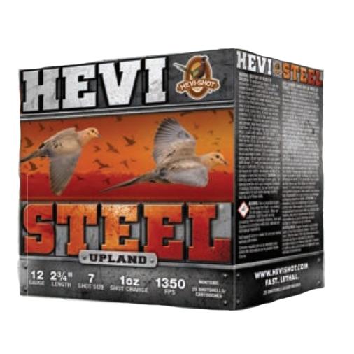 HEVI-Shot HEVI-Steel Upland Shotshells 12ga 2-3/4" 1oz 1350 fps #7 25/ct - Precision Shot Firearms