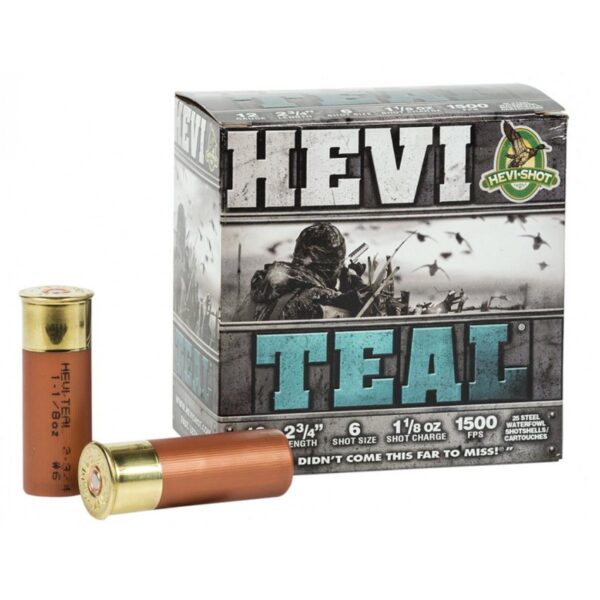 HEVI-SHOT HEVI-Teal Shotshells 20 ga 3" 7/8oz 1500 fps #6 25/ct - Precision Shot Firearms