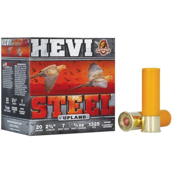 HEVI-Shot HEVI-Steel Shotshells 20ga 2-3/4" 1oz 1325 fps #7 25/ct - Precision Shot Firearms