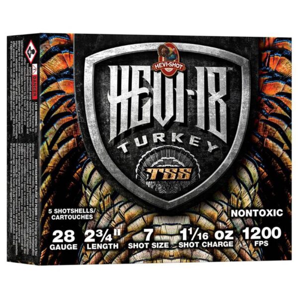 HEVI-Shot Hevi-18 Shotshells 28ga 2-3/4" 1-1/16oz 1200 fps #7 5/ct - Precision Shot Firearms