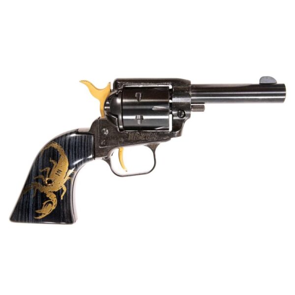 Heritage Barkeep Handgun .22 LR 6rd Capacity 3" Barrel Black with Gold Scorpion Accent - Precision Shot Firearms