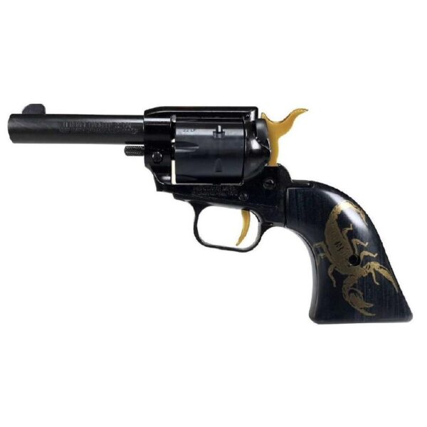 Heritage Barkeep Handgun .22 LR 6rd Capacity 3" Barrel Black with Gold Scorpion Accent - Precision Shot Firearms