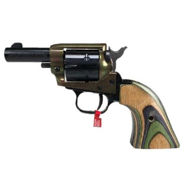 Heritage Barkeep Handgun .22 LR 6rd Capacity 2" Barrel Black with Laminated Green Camo Grip - Precision Shot Firearms