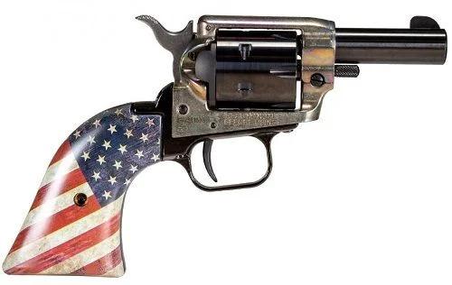 Heritage Simulated Case Hardened Barkeep Handgun .22 LR 6/rd Magazine 2.68" Barrel Us Flag Grip - Precision Shot Firearms