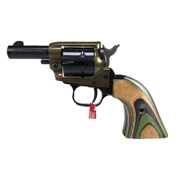 Heritage Barkeep Handgun .22 LR 6rd Capacity 3" Barrel Black Case Hardened with Laminated Green Camo Grip - Precision Shot Firearms