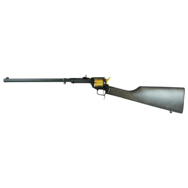 Heritage Rancher Black and Gold Carbine .22 LR 6rd Capacity 16" Barrel Wood Stock - Precision Shot Firearms