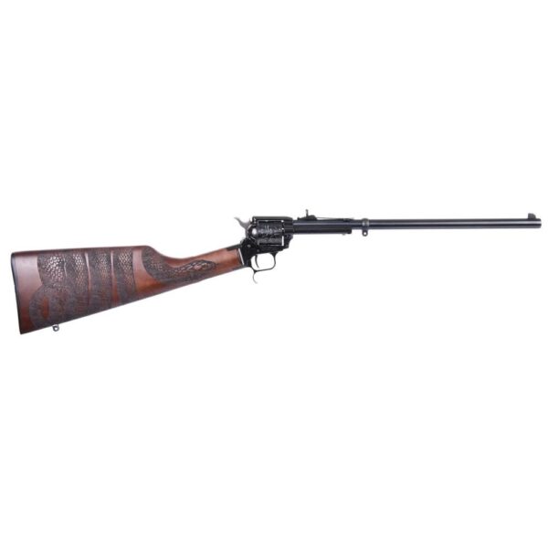 Heritage Rough Rider Rancher Carbine Revolver .22 LR 6/rd Capacity 16" Barrel Walnut Snake Wrapped - Precision Shot Firearms