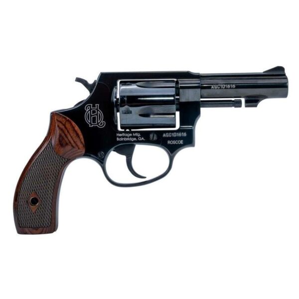 Heritage Roscoe Handgun .38 Special 5rd Capacity 3" Barrel Black with Wood Grips - Precision Shot Firearms
