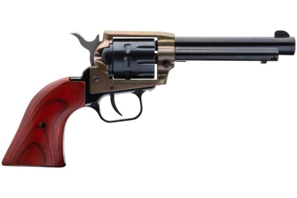 Heritage Rough Rider Case Hardened Handgun .22LR 9/rd Magazine 4.75" Barrel Cocobolo Grips - Precision Shot Firearms