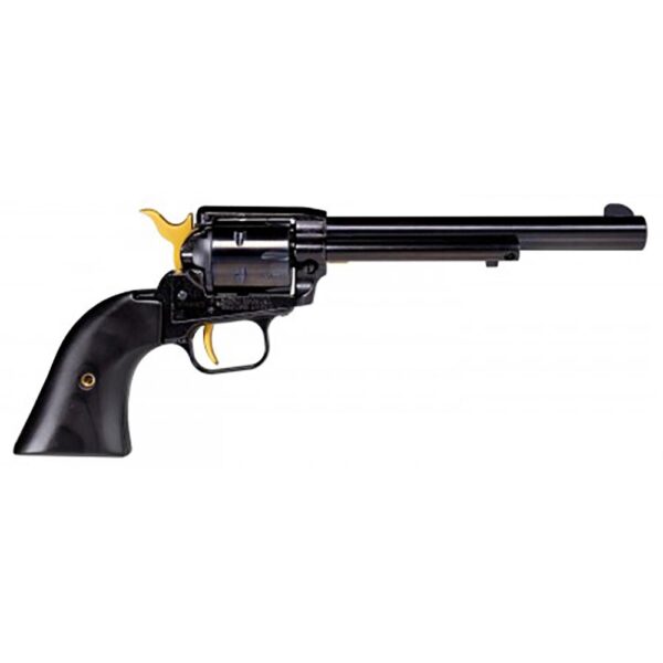 Heritage Rough Rider Revolver .22 LR 6/rd 6.5" Barrel Black with Custom Gold Accents - Precision Shot Firearms