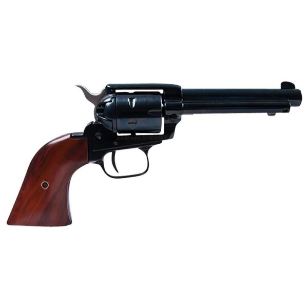 Heritage Rough Rider Handgun .22 LR 6rd Capacity 6.5" Barrel Black with Wood Grip and 1776 Leather Holster - Precision Shot Firearms