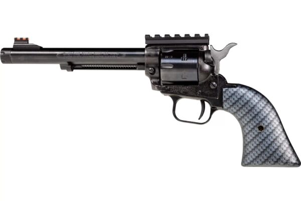 Heritage Rough Rider Tactical Cowboy Handgun .22 LR 6rd Capacity 6.5" Threaded Barrel Carbon Fiber Grips - Precision Shot Firearms