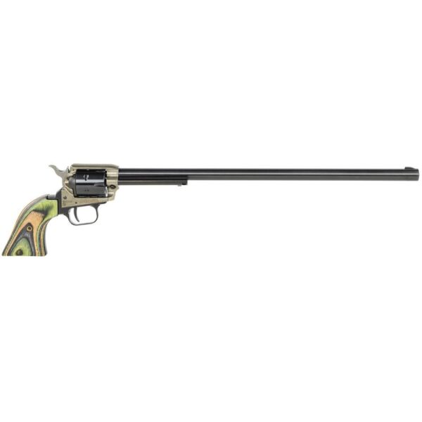 Heritage Rough Rider Handgun .22 LR 6/rd Capacity 16" Barrel Black with Laminate Green Grip - Precision Shot Firearms