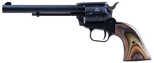 Heritage Rough Rider Handgun .22LR/.22 WMR 6rd Capacity 6.5" Barrel Black Satin Camo Laminate Grips - Precision Shot Firearms