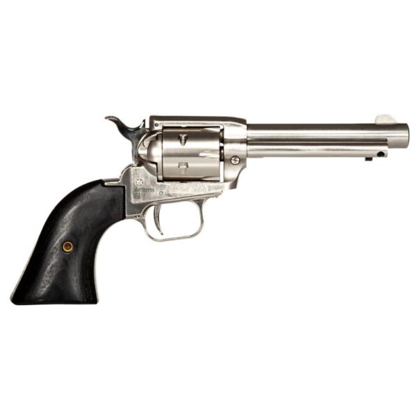 Heritage Rough Rider Handgun .22 LR 6rd Capacity 4.75" Barrel Silver with Black Grips - Precision Shot Firearms