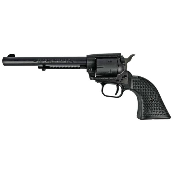 Heritage Rough Rider Steel Frame Handgun .22 LR 6rd Capacity 6.5" Barrel Black Satin Finish Polymer Grips - Precision Shot Firearms
