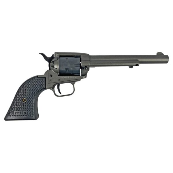 Heritage Rough Rider Steel Frame Tungsten Cerakote Handgun .22 LR 6rd Capacity 6.5" Barrel Polymer Black - Precision Shot Firearms