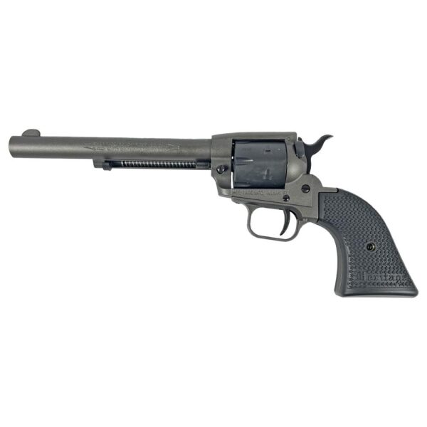 Heritage Rough Rider Steel Frame Tungsten Cerakote Handgun .22 LR 6rd Capacity 6.5" Barrel Polymer Black - Precision Shot Firearms