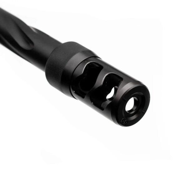 Area 419 Hellfire 2P-Self Timing Muzzle Brake w/ Adapter 6.5mm/30cal 1/2-28 - Precision Shot Firearms