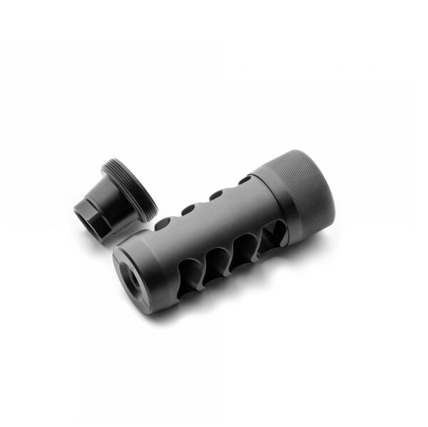 Area 419 Hellfire Match Self Timing Muzzle Brake 6.5mm 5/8-24 Black Nitride - Precision Shot Firearms
