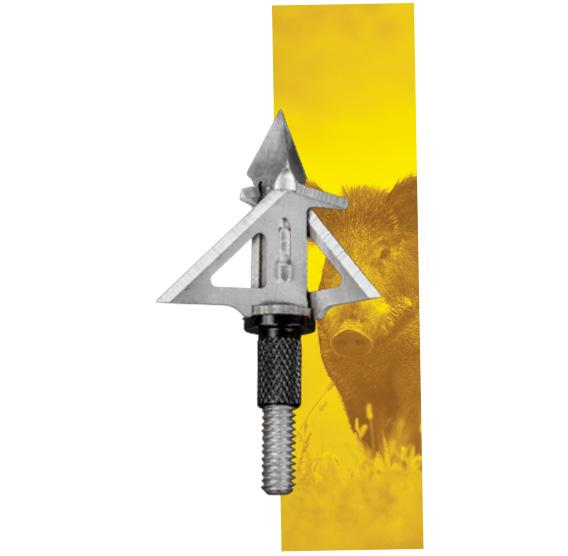 SIK 3-Blade Mechanical F3CB Crossbow Broadhead - Silver and Black - Precision Shot Firearms