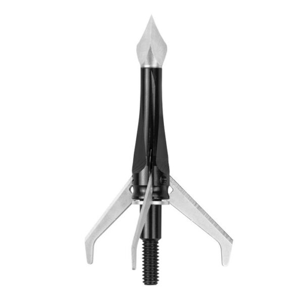 Rocket Broadheads Siphon XB 3-Blade Expandable 1-3/4" Cutting Diameter 100 gr - Black - Precision Shot Firearms