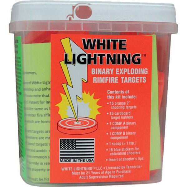 Tannerite White Lightning Rimfire Target Kit 15/kit-6 kits/case - Precision Shot Firearms