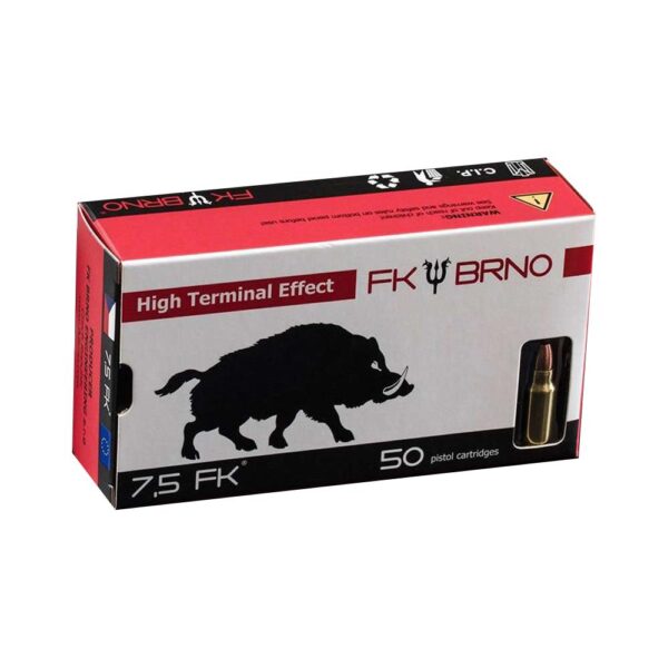 F9 Ammunition 7.5 FK (50/BOX) 101 Grain Solid Copper Monolithic W Flat Nose - Precision Shot Firearms