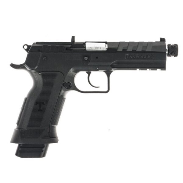 IFG Tanfoglio Force Duty Tactical Handgun 9mm Luger 20rd Magazine(1) 4.9" Threaded Barrel Rapid Sight System - Precision Shot Firearms