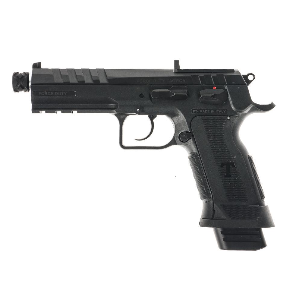 IFG Tanfoglio Force Duty Tactical Handgun 9mm Luger 20rd Magazine(1) 4.9" Threaded Barrel Rapid Sight System - Precision Shot Firearms