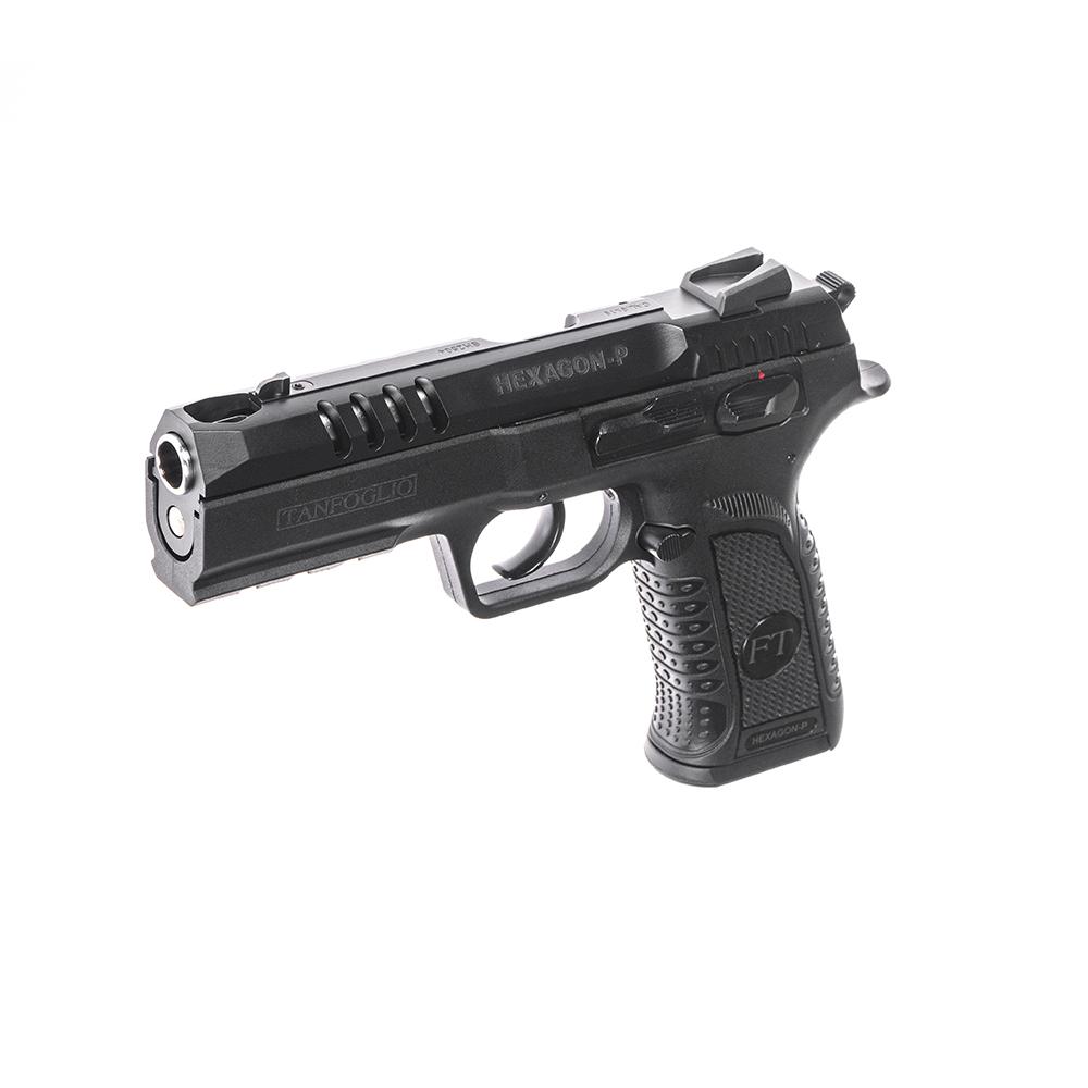 Tanfoglio Hexagon P Handgun 9mm Luger 17rd Magazine(2) 4.45" Compensated Barrel DA/SA - Precision Shot Firearms