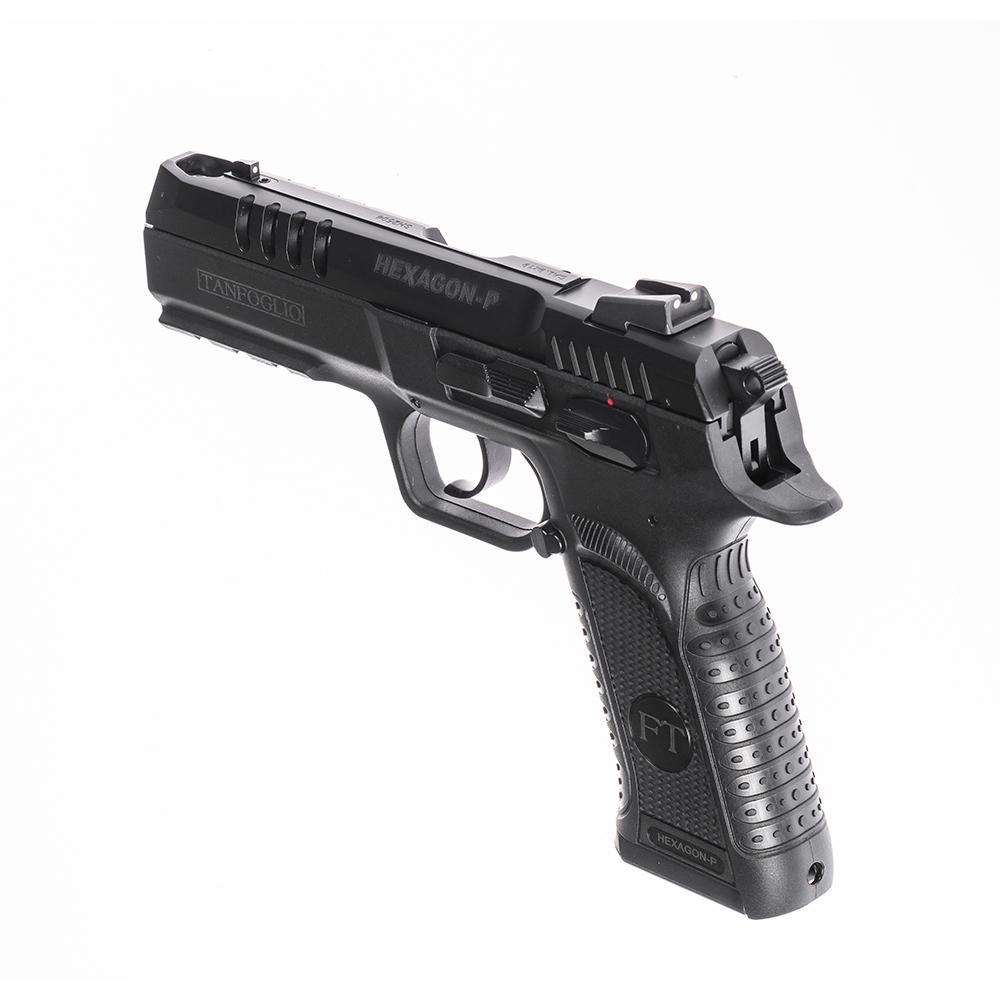 Tanfoglio Hexagon P Handgun 9mm Luger 17rd Magazine(2) 4.45" Compensated Barrel DA/SA - Precision Shot Firearms