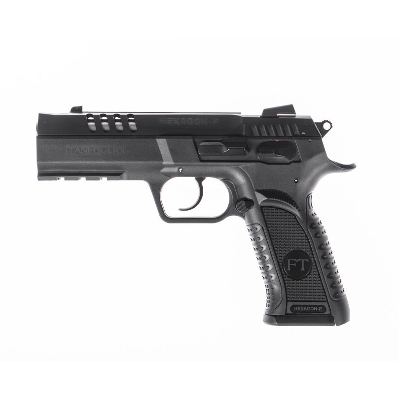 Tanfoglio Hexagon P Handgun 9mm Luger 17rd Magazine(2) 4.45" Compensated Barrel DA/SA - Precision Shot Firearms