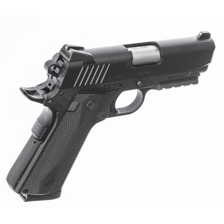 IFG Tanfoglio Pugio 1911 Polymer Handgun 9mm Luger 10rd Magazines(2) 3.5" Bull Barrel Pic Rail - Precision Shot Firearms