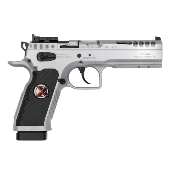 IFG Tanfoglio Stock Master Xtreme Handgun 9mm Luger 17rd Magazine(4) 4.45" Barrel Chrome - Precision Shot Firearms