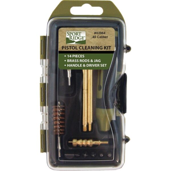 TacShield Sport Ridge 14pc Pistol Cleaning Kit Hard Case 45 Cal - Precision Shot Firearms