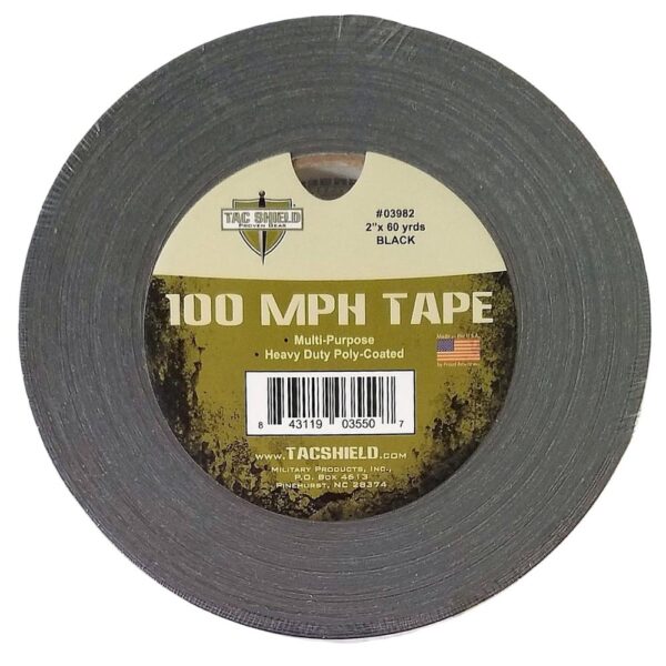 Tacshield 100 MPH Heavy Duty Tape 60 Yards Black - Precision Shot Firearms