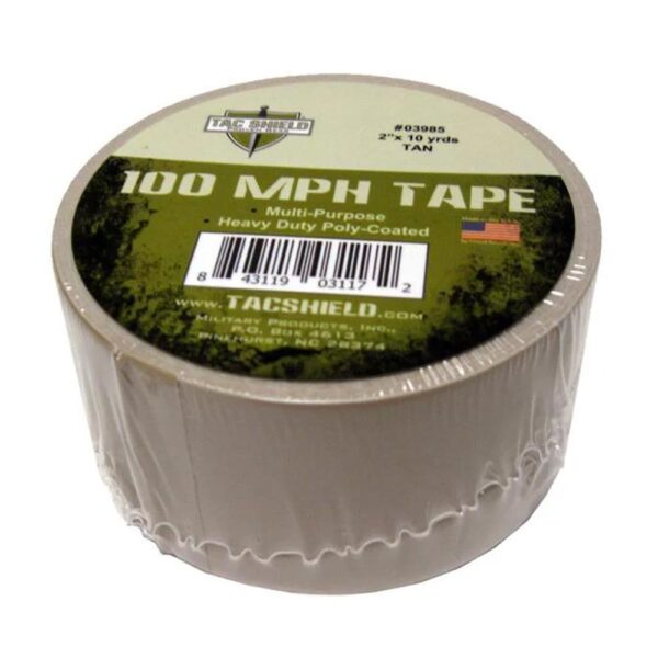Tacshield 100 MPH Heavy Duty Tape 10 Yards Tan - Precision Shot Firearms